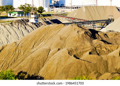 Florida, United States-January 25, 2020: Cement Plant At Port Of Tampa Bay