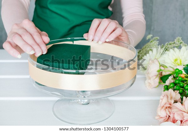 Florist Work How Make Floral Decorations Stock Photo Edit Now