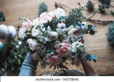 Florist Work Pretty Young Blond Woman Stock Photo (Edit Now) 318211301