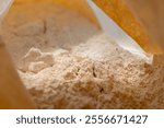 Flour, clay, white powder, drug in paper packaging