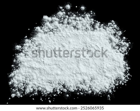 Flour poder isolated on black