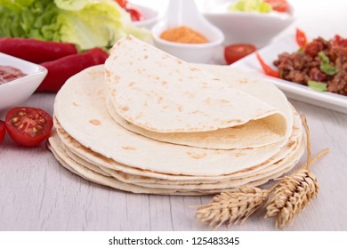 Flour Tortilla And Ingredient