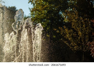 Flow Of Water And Nature. Shooting With Fast Shutter Speed.