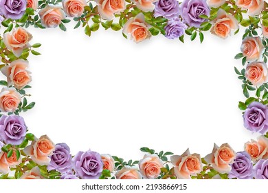 Flower Border Frame Background Flower Background Stock Photo 2193866915 ...