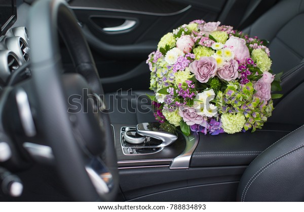 car flower bouquet