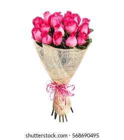 Flower Bouquet Of Pink Roses