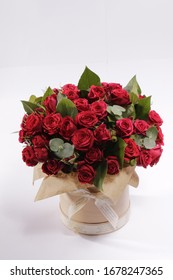 Flower Box Bouquet Of Red Roses