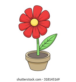 Cartoon Flowers Images, Stock Photos & Vectors | Shutterstock