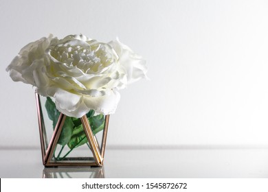 Flower Decoration With Rose Gold Vase