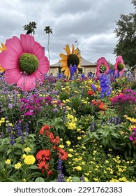 Flower garden Epcot, Disney World, Florida spring good vibes