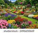 Flower Garden - A garden full of colorful flowers.