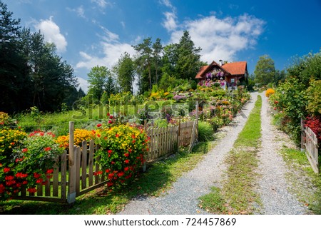 Flower garden house