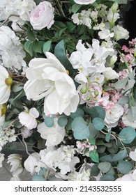 Flower Garlands At The Flower Shop Door