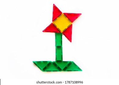 magna tile flower