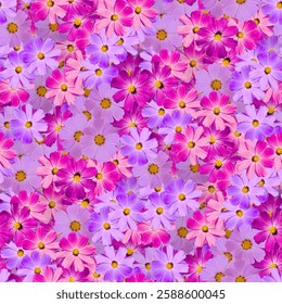 flower print collage, seamless multi-colored flower pattern. delicate flowers of different sizes and colors. - Powered by Shutterstock - Get 15% off with code: PIKWIZARD15