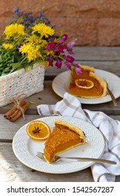 Flower Pumkin Pie With Spice