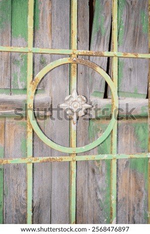 Similar – Image, Stock Photo Rusty window with flower pots