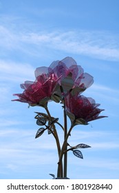 Flower Sculpture In Carmel Indiana 