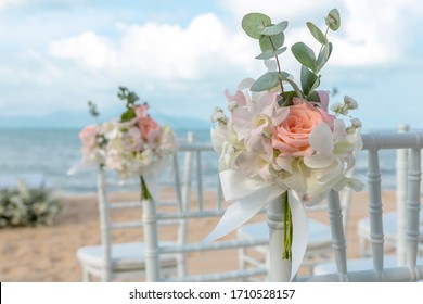Flower setting for wedding ceremony