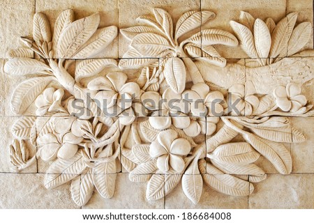 Flower of stone carving hand made in Thailand