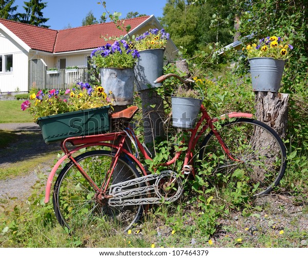 Flowerpot Decoration Front House Garden Stock Photo Edit Now