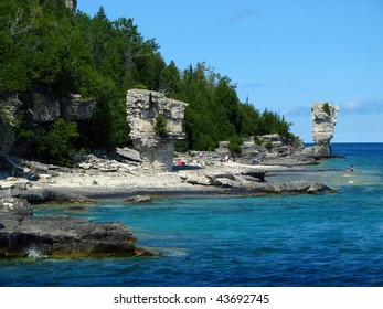 Flowerpot Island In Georgian Bay