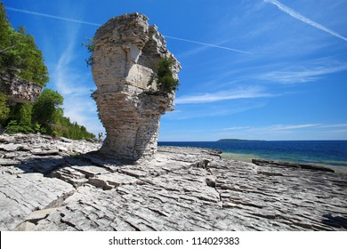 Flowerpot Island In Tobermory, Ontario, Canada