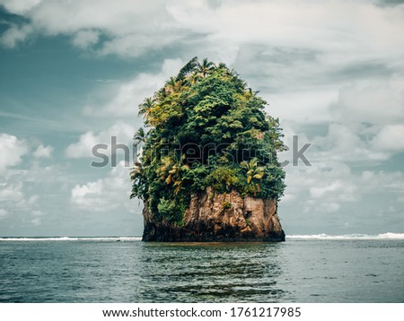 Flowerpot Rock in Pago Pago, American Samoa