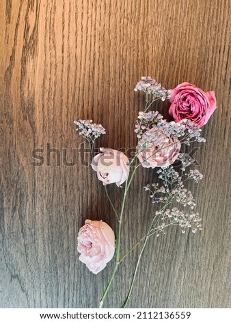 Flowers background. Spring flowers on the table. Floral wallpaper