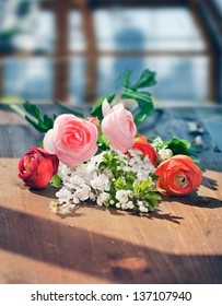 Flowers on a table