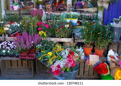 Flowers Outside Of Flower Shop