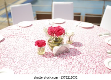 flowers at table