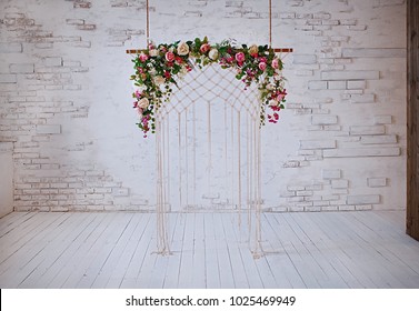 flowers wedding archs bohemian style