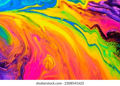 Flowing paint texture. Paper marbling abstract background