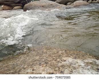 Flowing stream with rocks