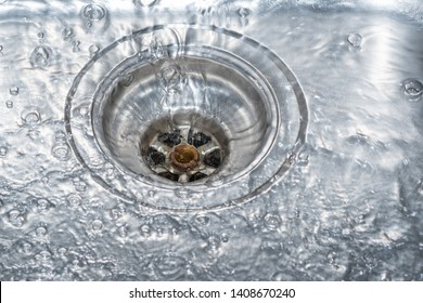 Flowing Water Chrome Sink Stock Photo 1408670240 | Shutterstock