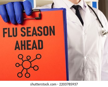 Flu Season Ahead Is Shown Using A Text