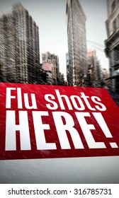 Flu Shots Here Against New York Street