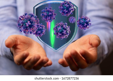 flu virus attack digital 3d  epidemic