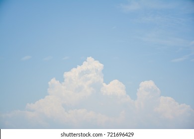 fluffy cloud on sky