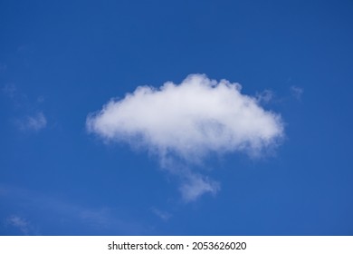Fluffy clouds in the blue sky