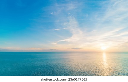 Fluffy Clouds in a Bright Blue Sky: Peaceful and Calm Nature - Powered by Shutterstock