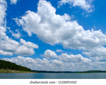 Fluffy Clouds Over Bull Shoals Lake