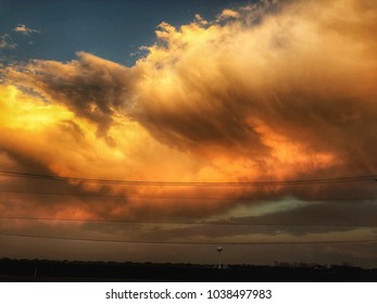 Fluffy Peach Clouds