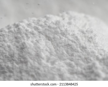 Fluffy White Powdered Sugar Pile Macro Closeup