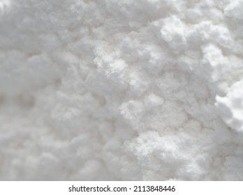 Fluffy White Powdered Sugar Pile Macro Closeup