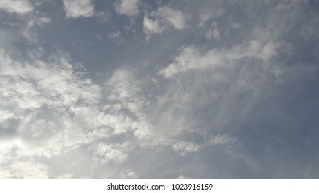 flufly clouds in sky