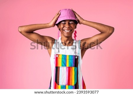 Similar – Image, Stock Photo Colorful Rainbow Crossing on London Street