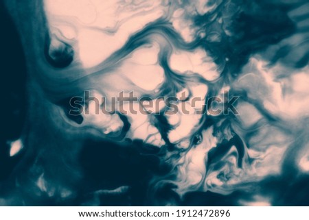 Fluid looking texture made with paints, looks like a fluid exchange with bstract smooth line shapes. Organic design, colorful inkscapes. Dark tones. smooth