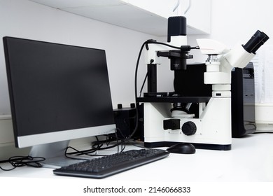 Fluorescence Microscopy Cell Biology Laboratory Photo Sample 